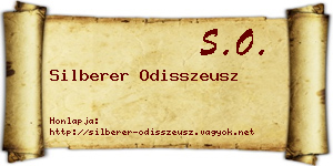 Silberer Odisszeusz névjegykártya